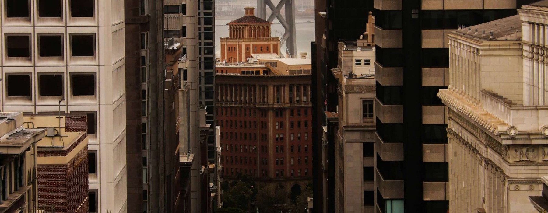 a city with tall buildings