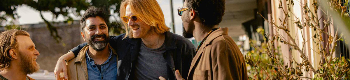 The essence of exceptional living people talking in the sun